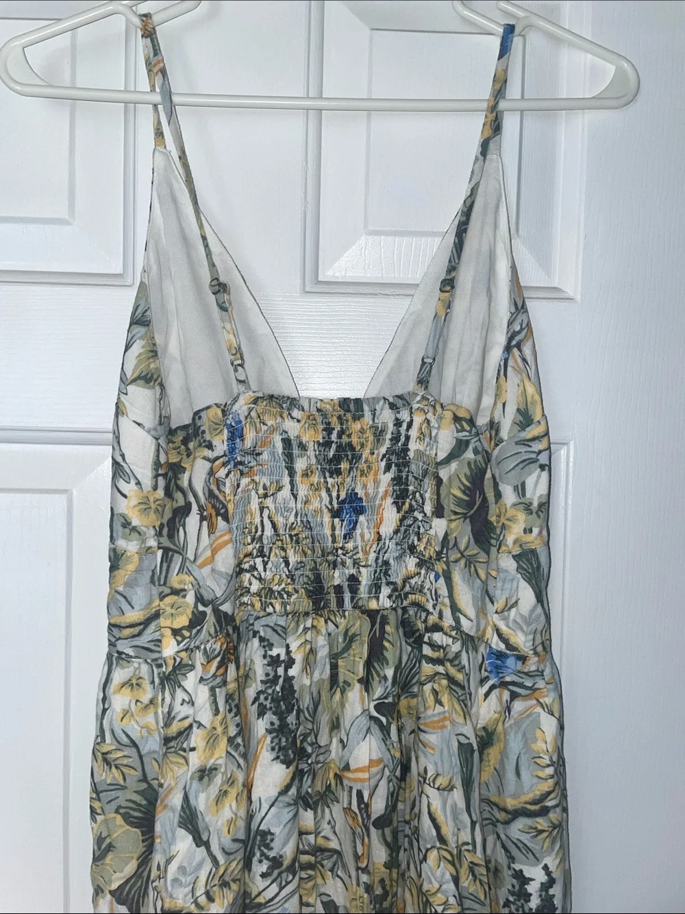 Abercrombie & Fitch Floral V-Neck Maxi Dress w/ Front Slit